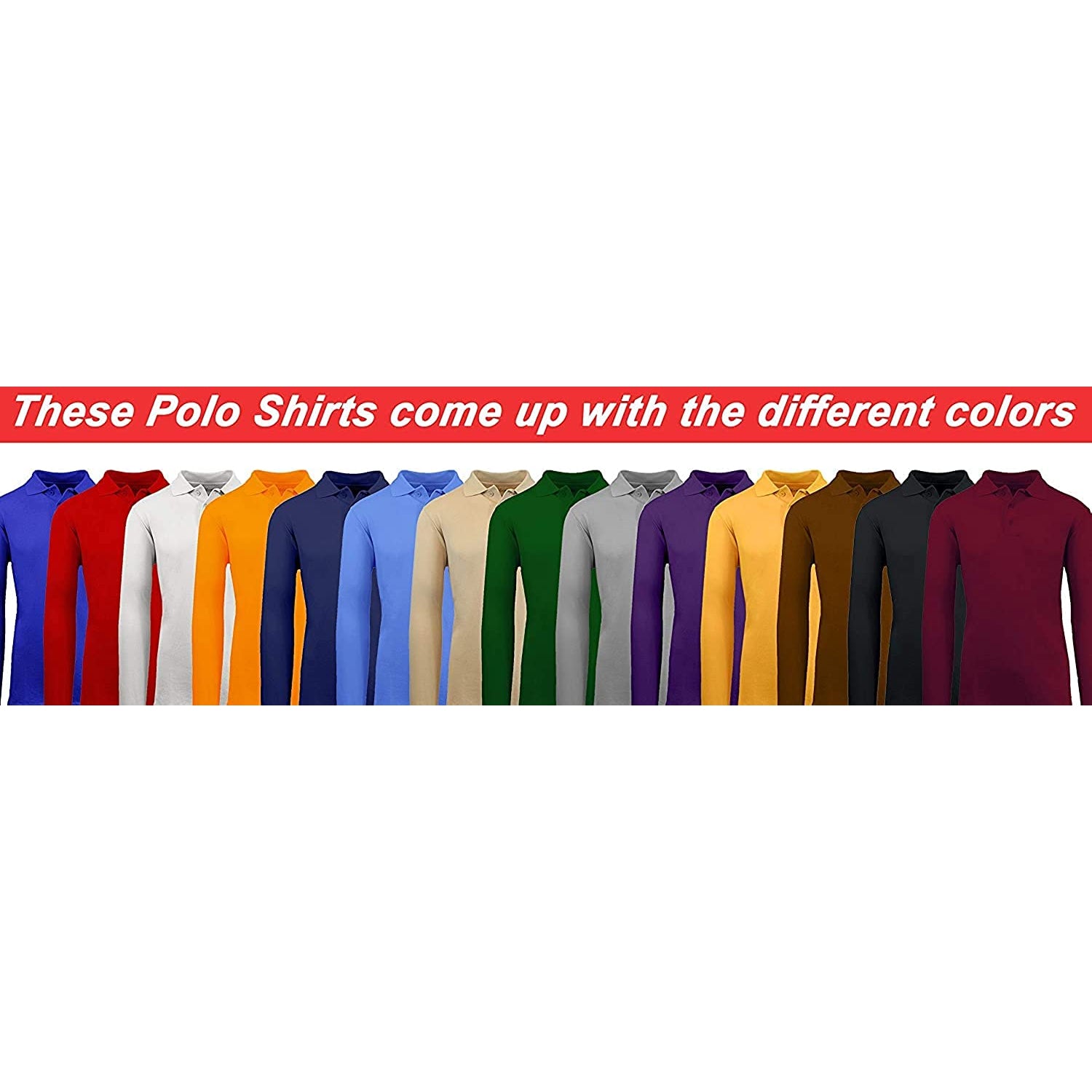 Galaxy Boys 4-7 Long Sleeve Polo School Uniform Shirt