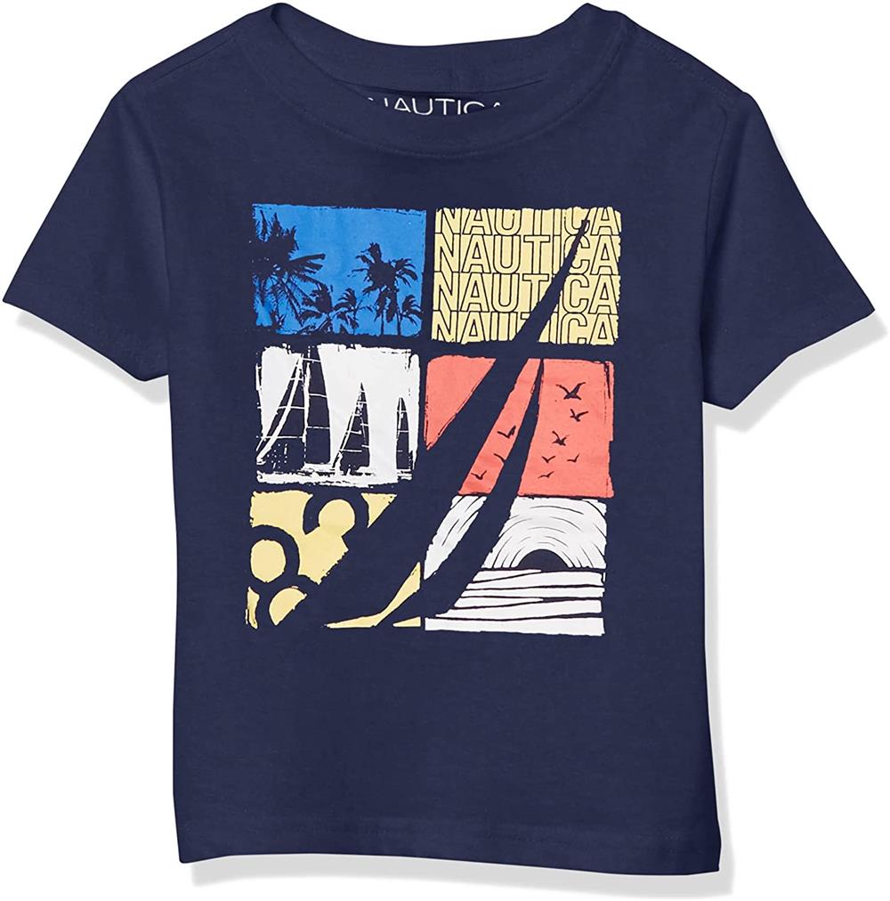 Nautica Boys 4-7 Sail Logo T-Shirt