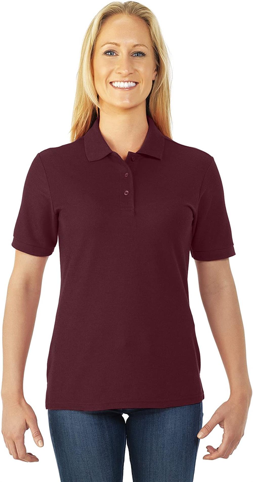 Jerzees Womens Short Sleeve Easy Care Polo Shirt