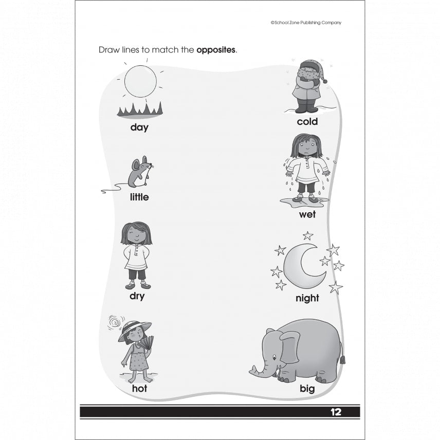 School Zone Get Ready for Kindergarten Grades P-K Workbook