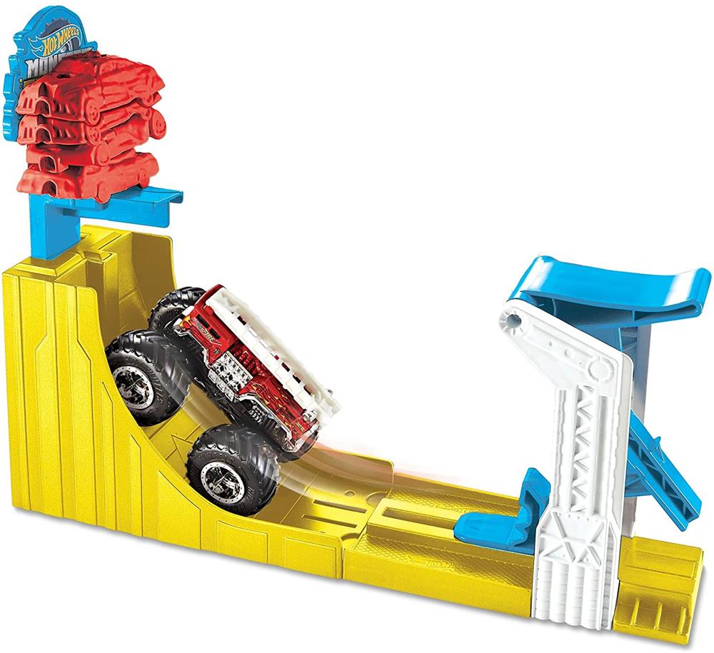 Mattel Hot Wheels Monster Trucks Big Air Breakout Playset