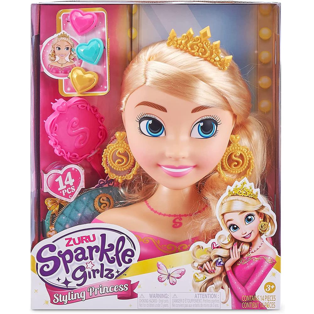 Zuru Sparkle Girlz Princess Hair Styling Head