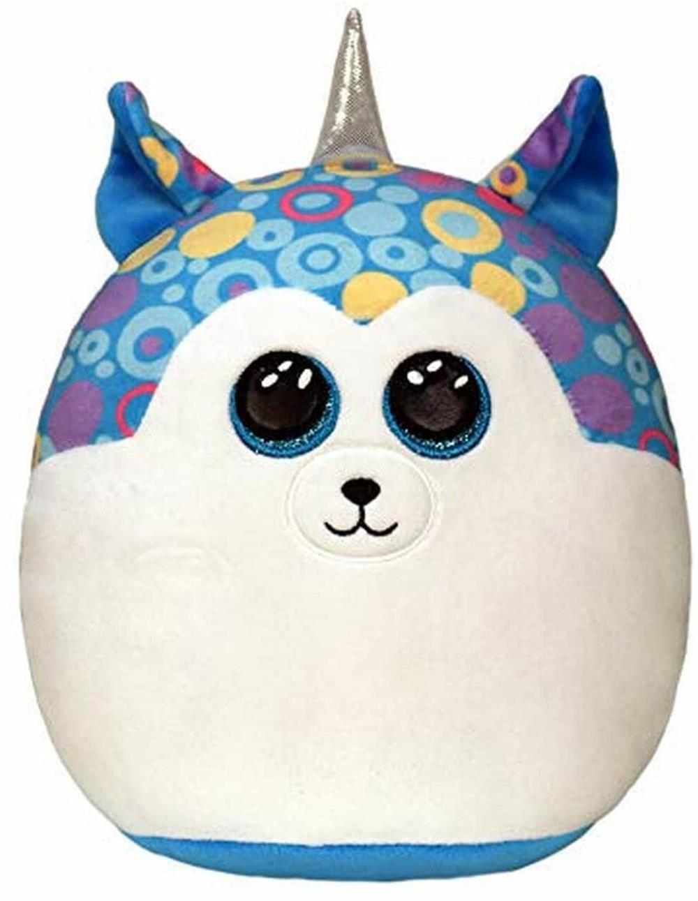 TY Helena Blue Husky Large Squish-A-Boo