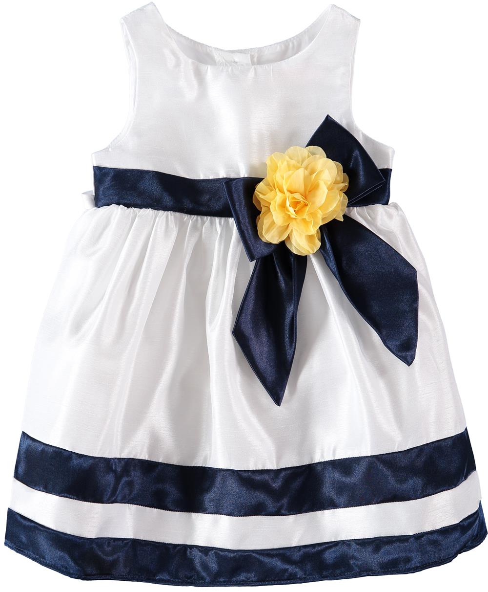 Youngland Girls 0-9 Months Bow Nautical Dress