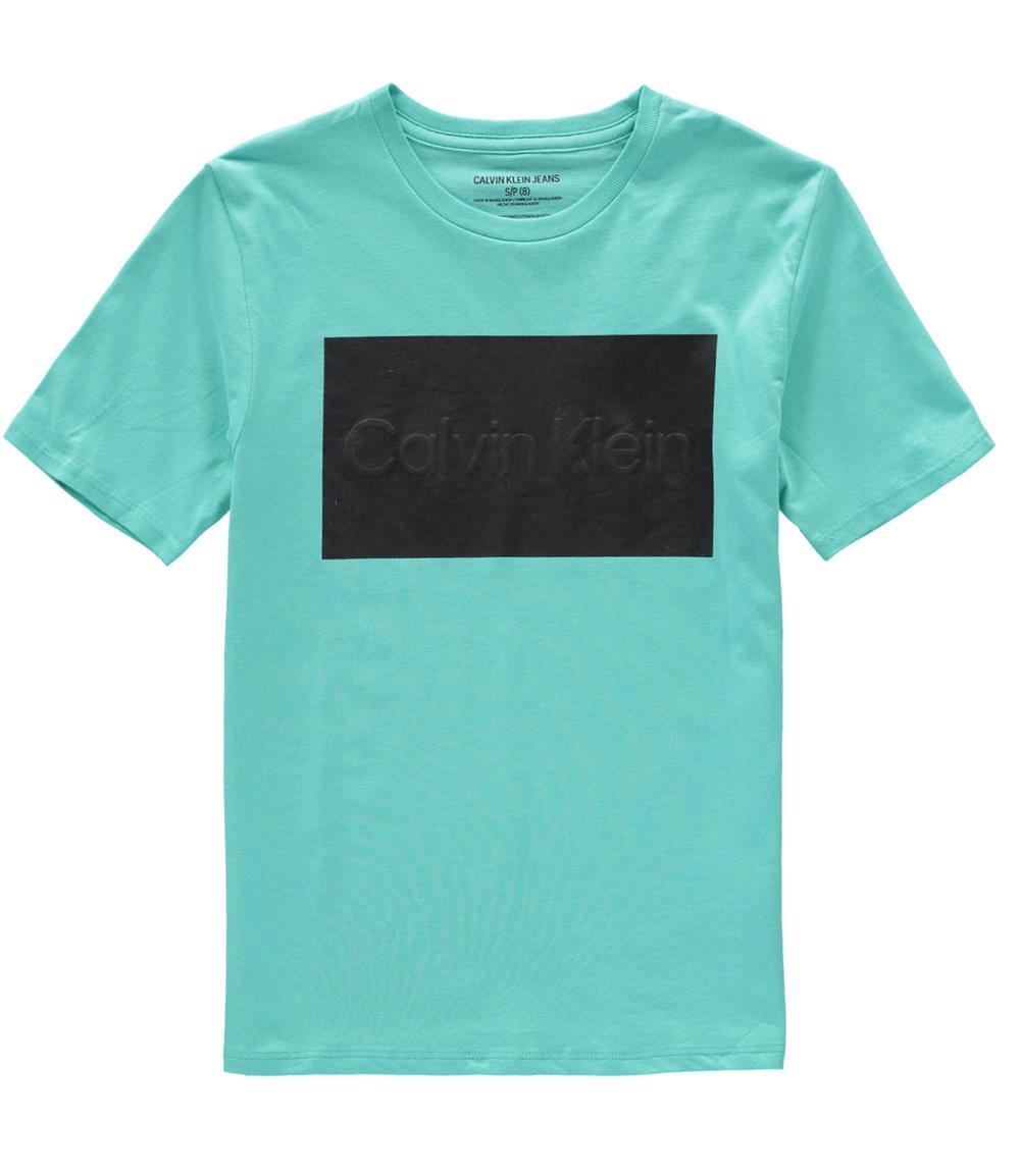 Calvin Klein Boys 8-20 Short Sleeve Stamp Logo T-Shirt