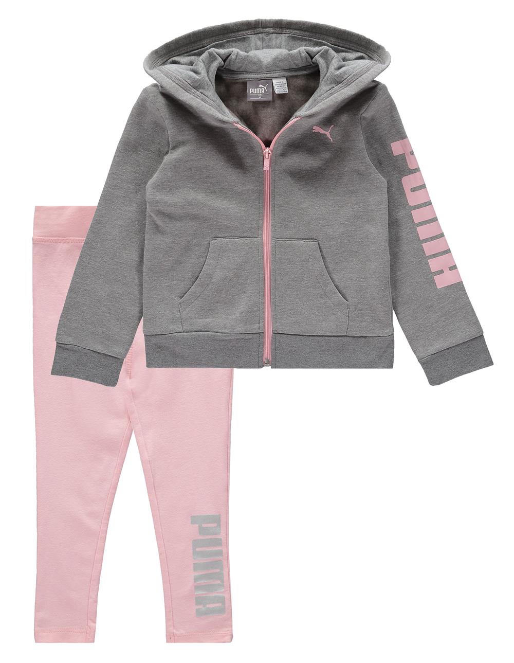 PUMA Girls 2T-4T Zip Hoodie Legging Set