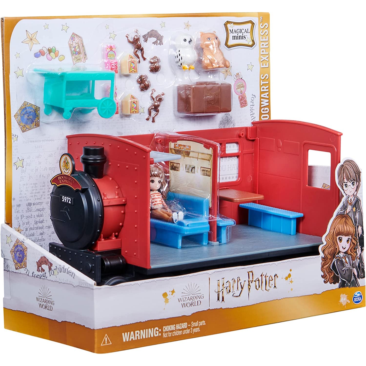 Spin Master Wizarding World Harry Potter, Magical Minis Hogwarts Express Train Toy Playset