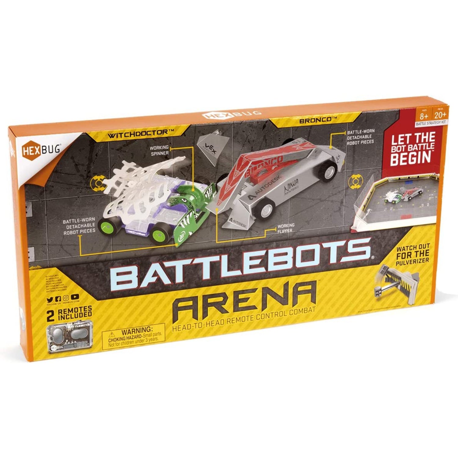 HEXBUG BattleBots Arena Bronco & Witch Doctor