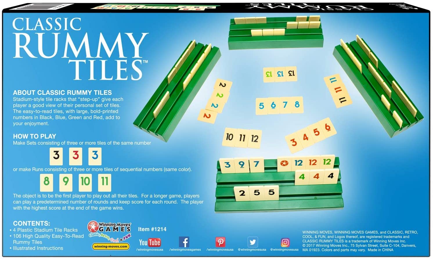 Winners Classic Rummy Tiles