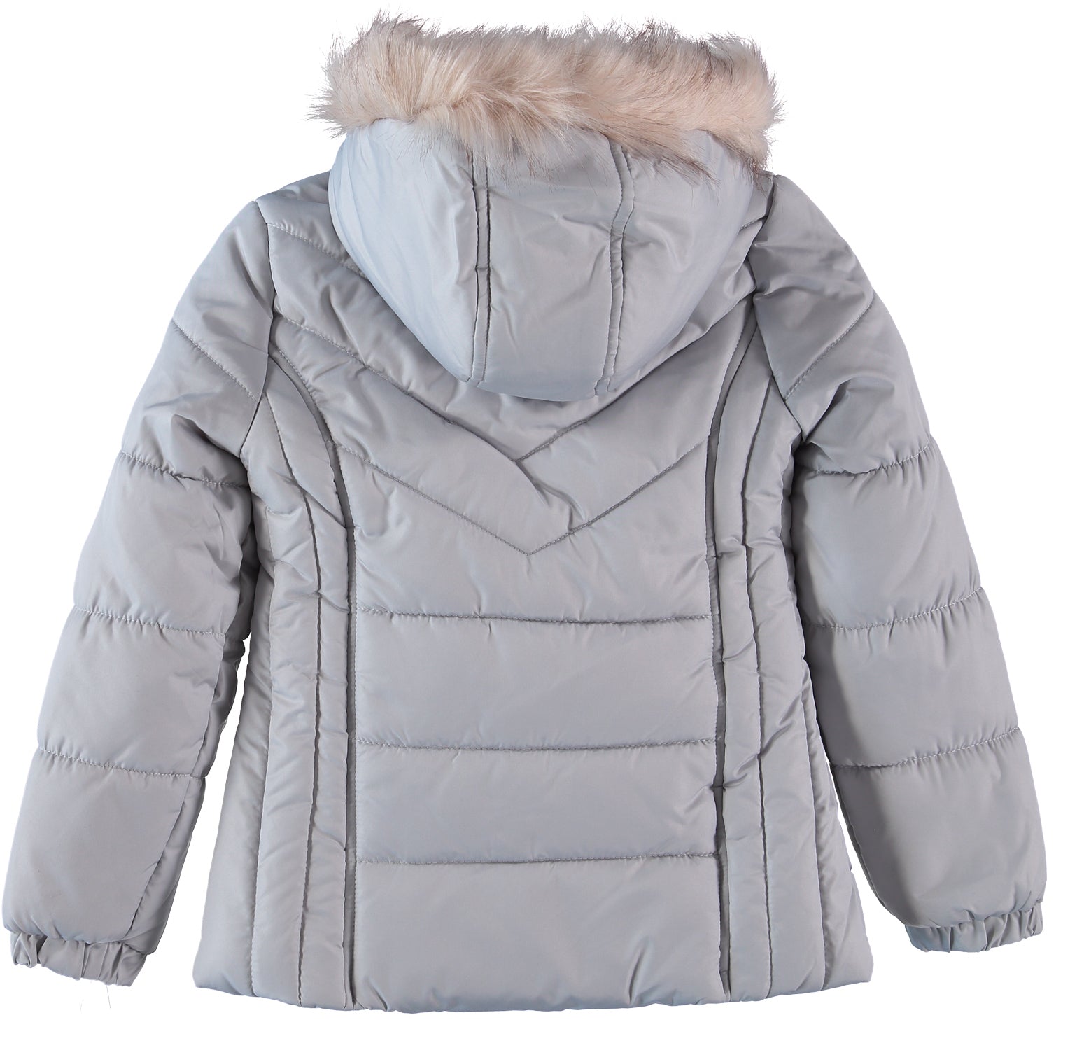 London Fog Girls 7-16 Bubble Jacket with Fleece Hat