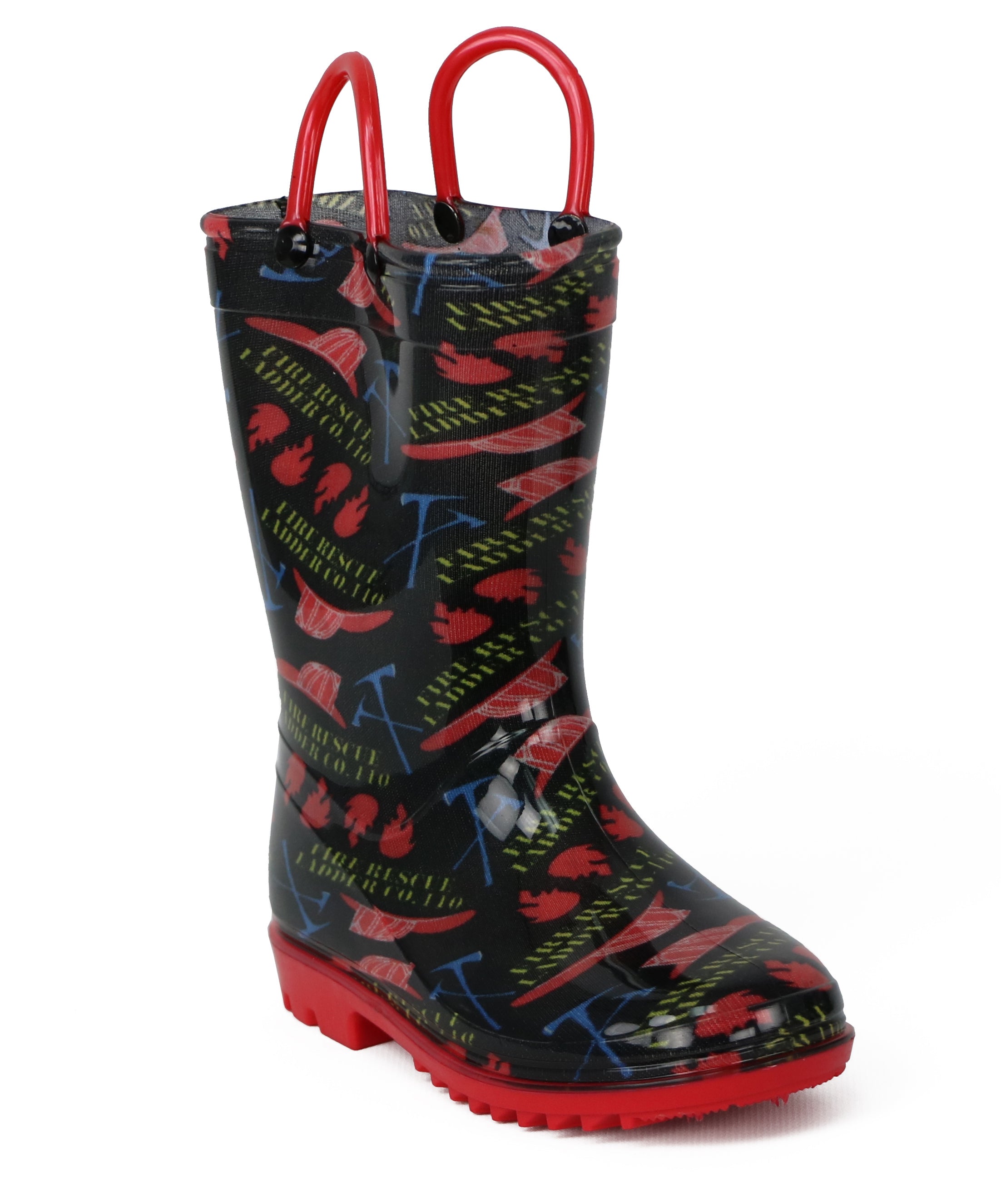 Lilly Of New York Boys 5-10 Toddler Fireman Rainboot