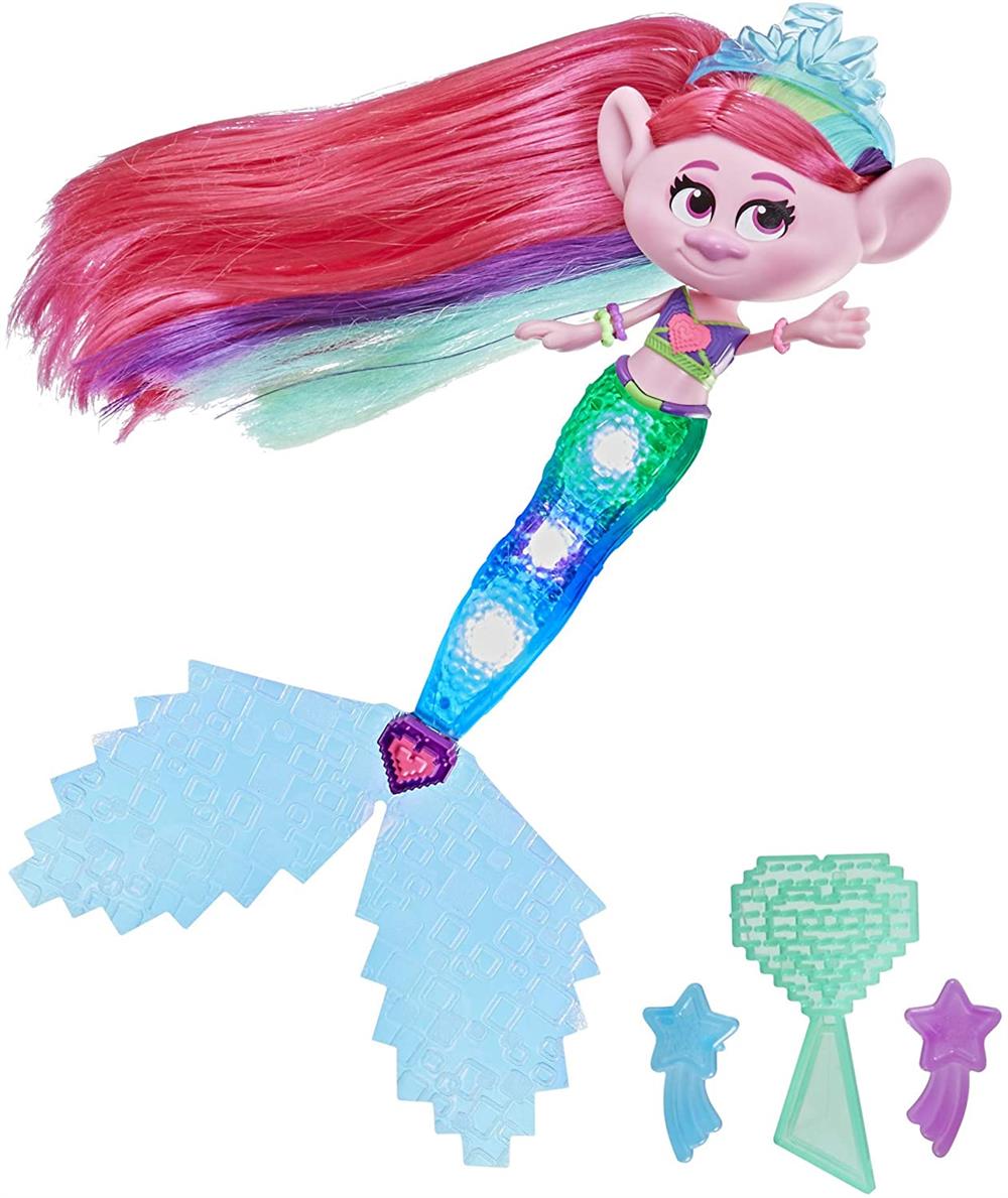 DreamWorks TrollsTopia Techno Mermaid Poppy Doll