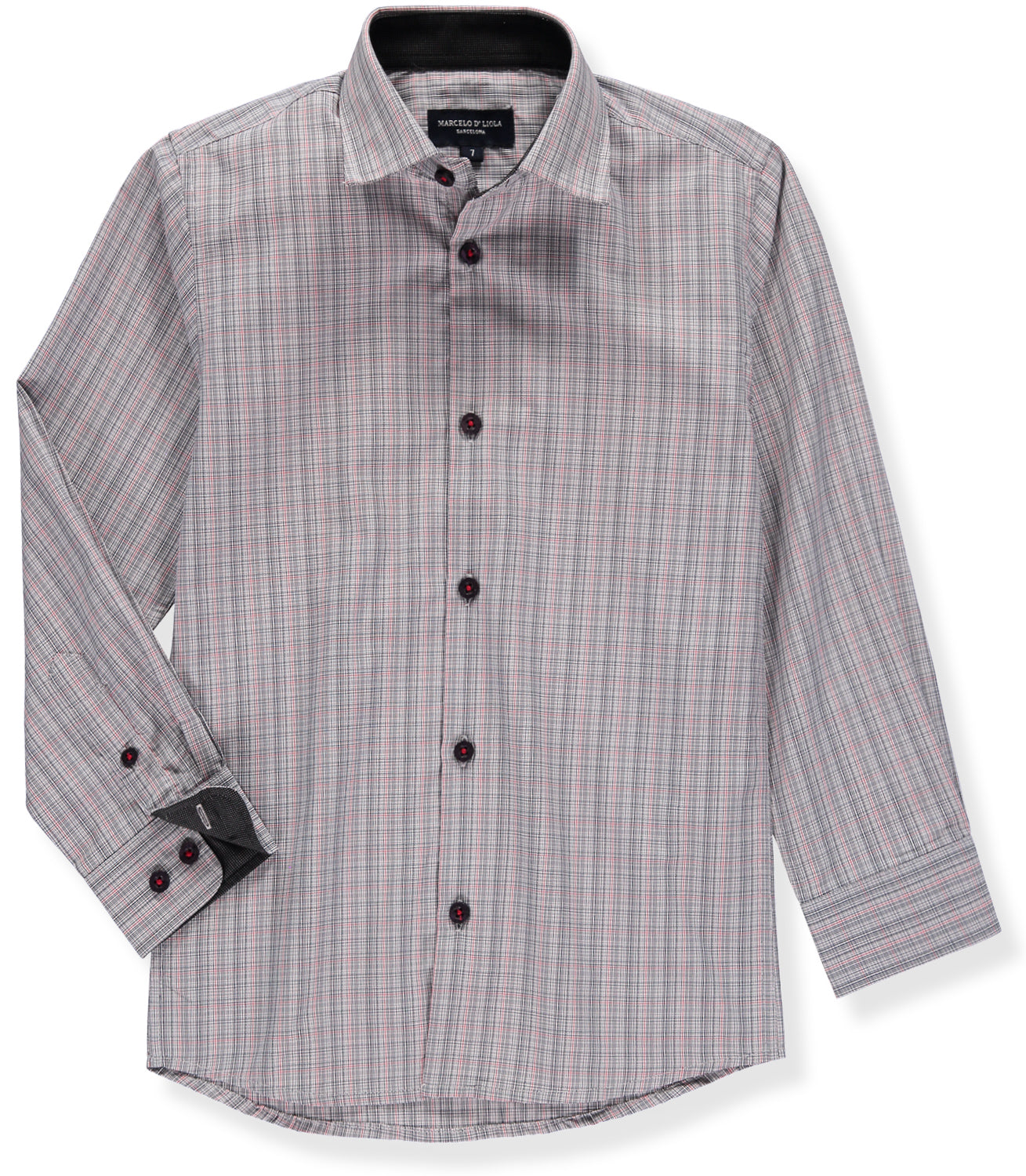 Leo & Zachary Boys 2-16 Sand Tonal Stripe Dress Shirt