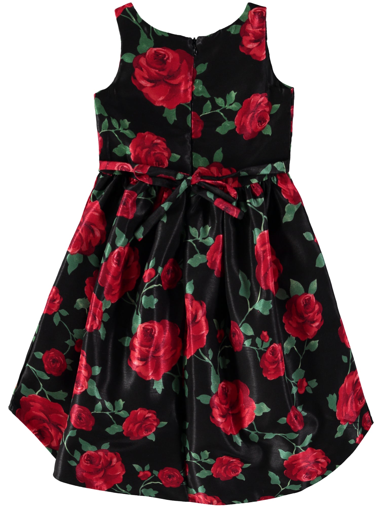 Youngland Girls 4-6X Rose Pleated Hi Low Dress