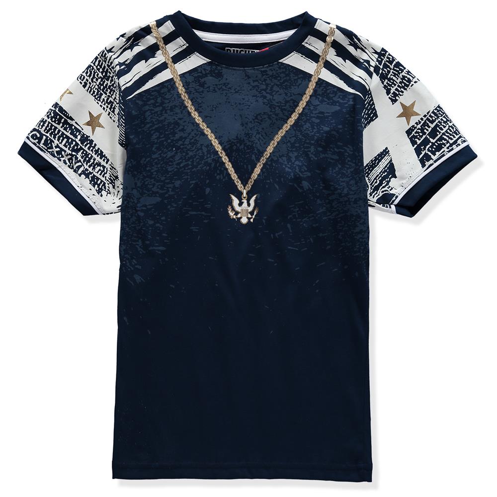 Bucheli Boys 8-20 Short Sleeve Raglan Chain T-Shirt