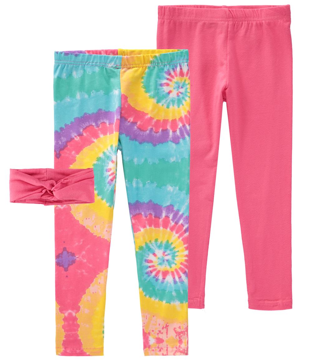 Pink Velvet Girls 7-16 2-Pack Print Legging with Matching Headband