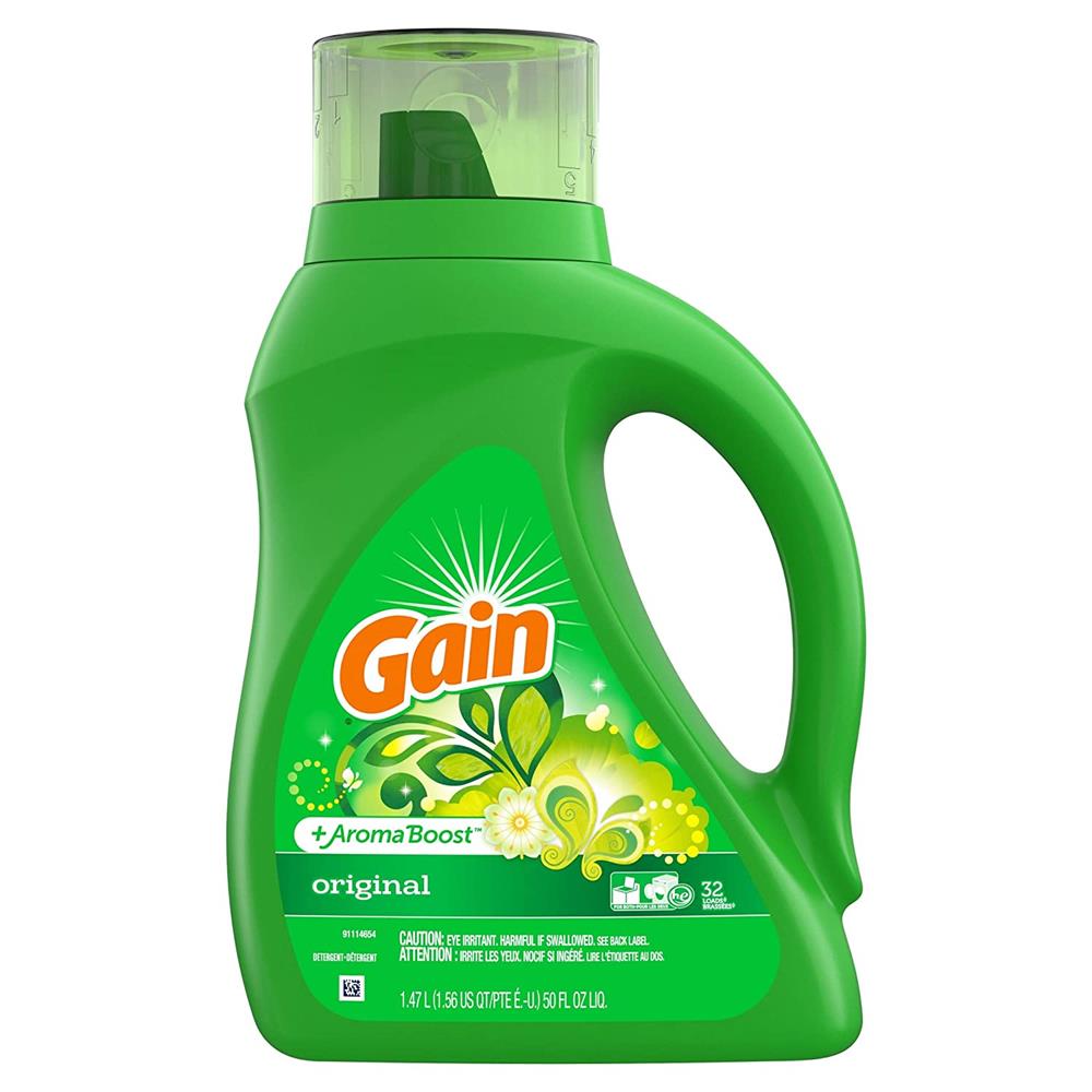 Gain Liquid Detergent with Original Scent, 32 Loads, 50 oz