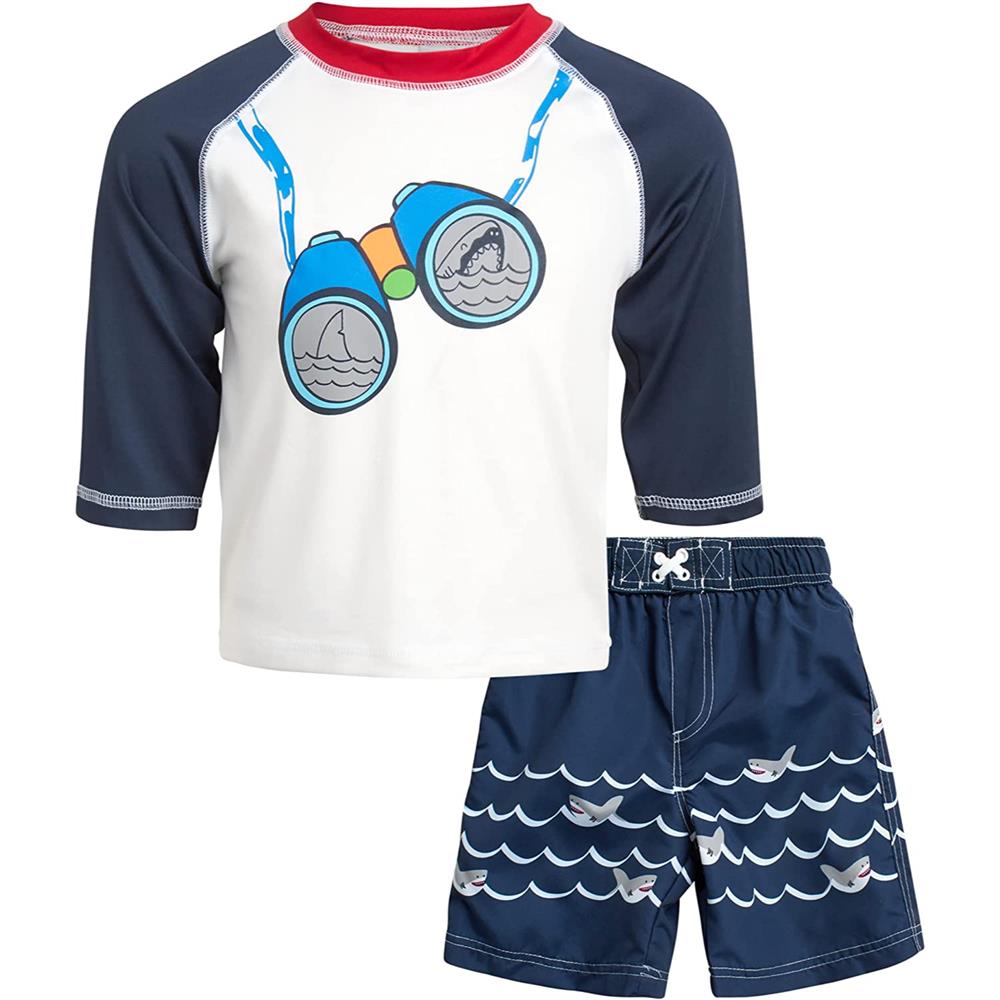 Wippette Kids Boys 2T-4T Rashguard Swim Set