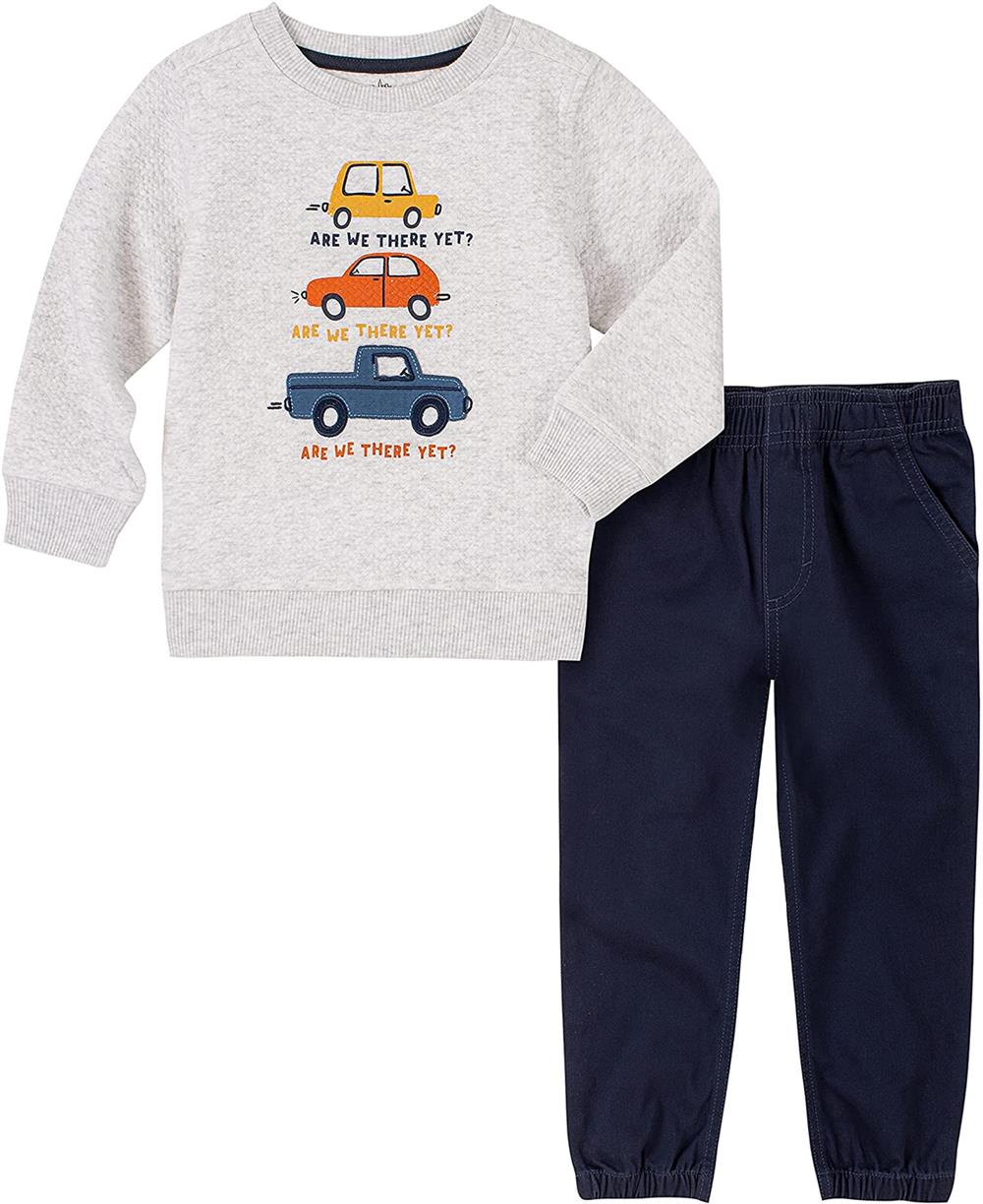 Kids Headquarters Boys 12-24 Months 2-Piece Cars Jogger Set