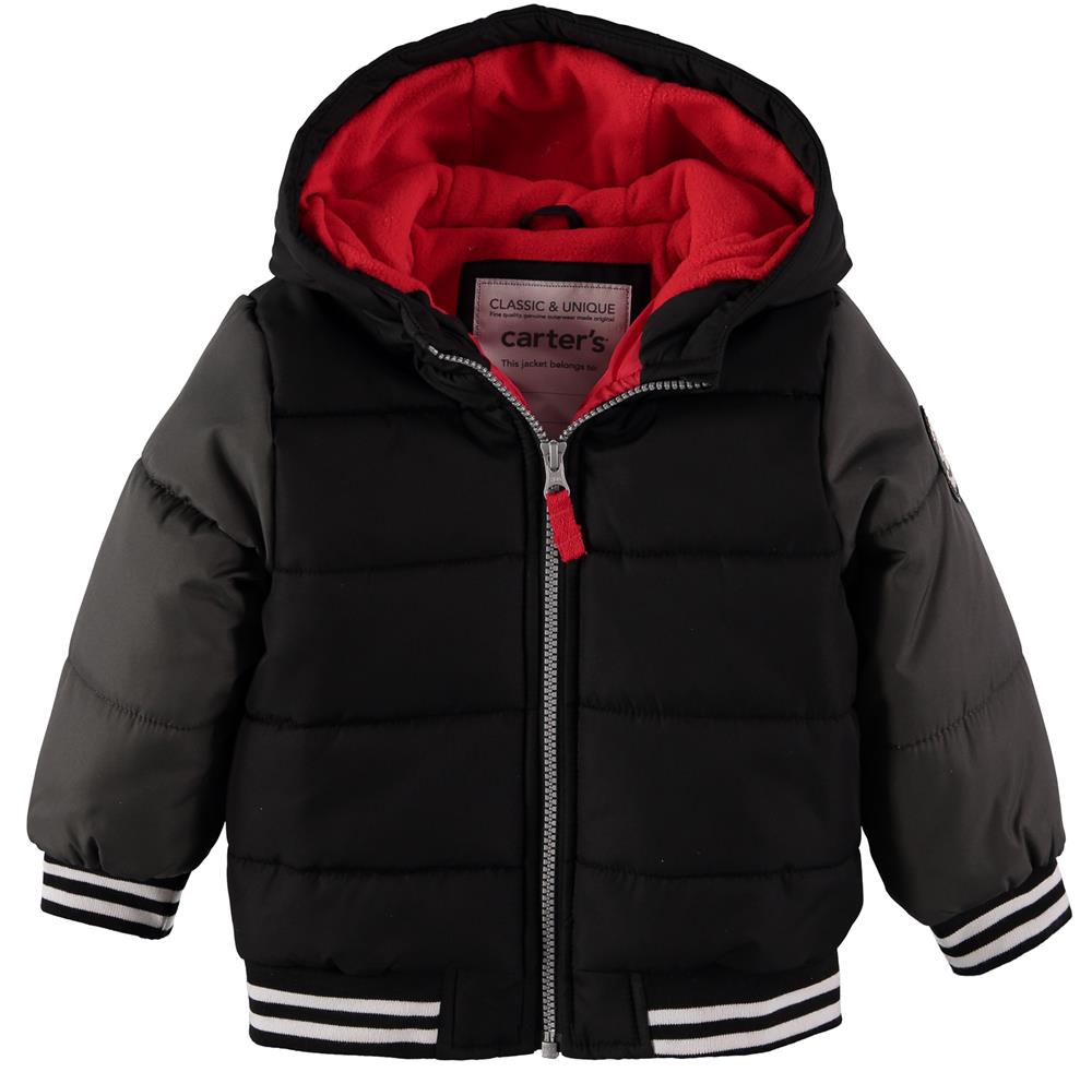 Carters Boys 4-7 Colorblock Baseball Puffer Jacket