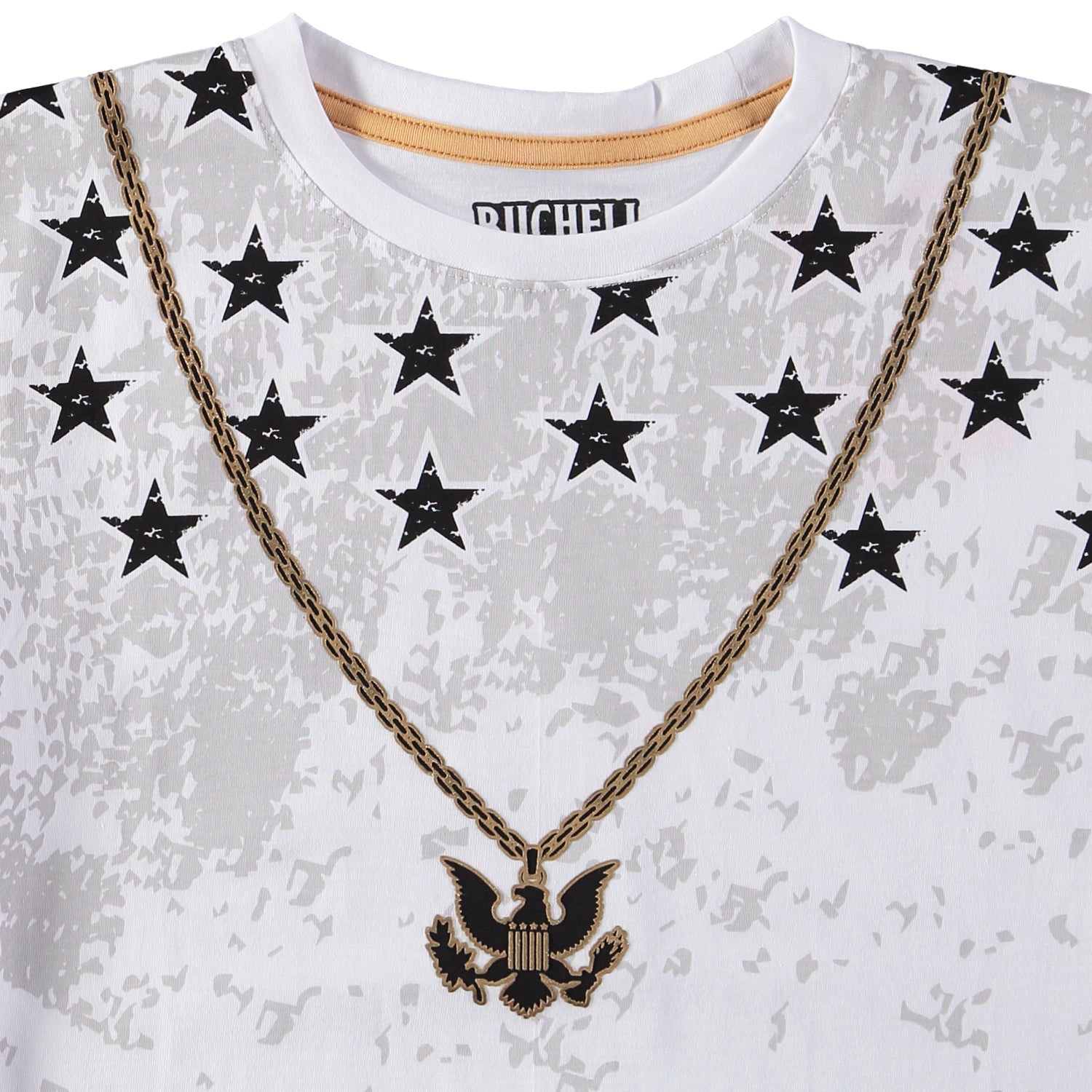 Bucheli Boys 8-20 Short Sleeve Stars and Chain T-Shirt