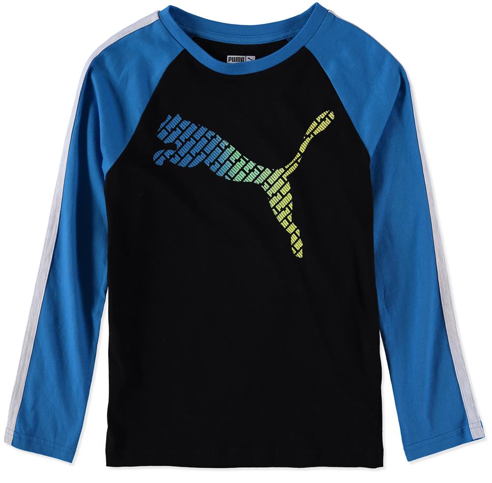 PUMA Boys 8-20 Long Sleeve Raglan Shirt