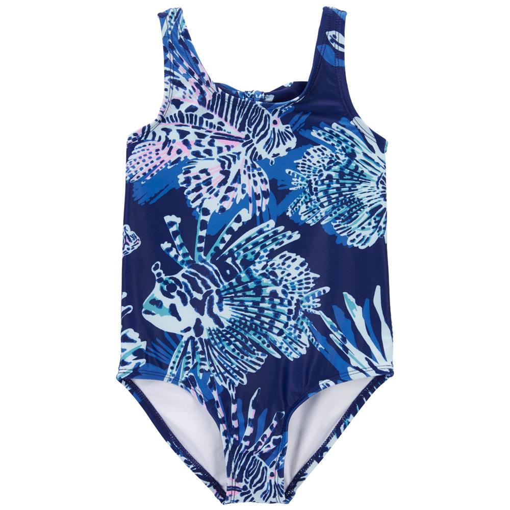 Carters Girls 2T-5T Fish 1-Piece Swimsuit