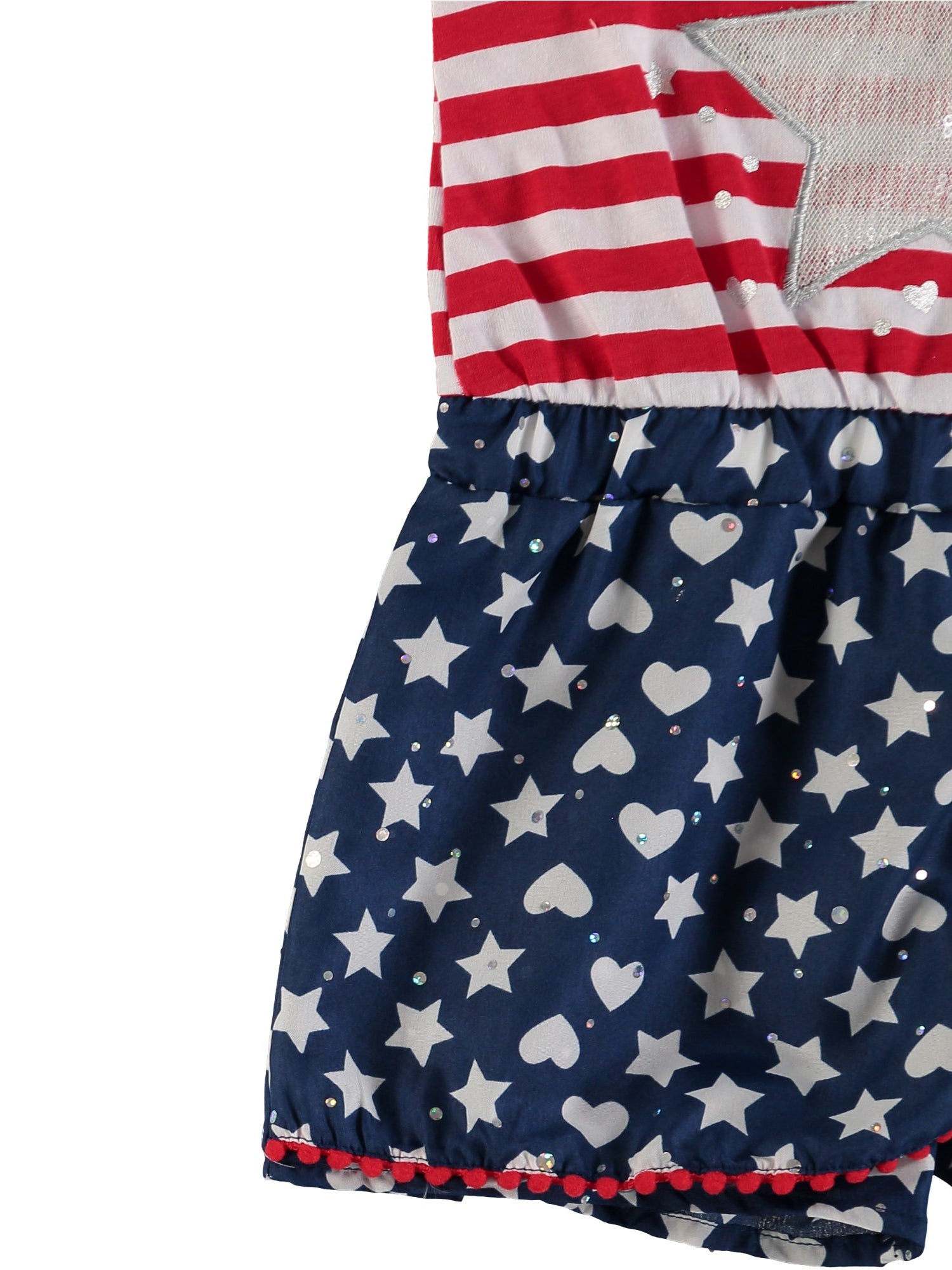 Little Lass Girls 12-24 Months Star Stripe Romper