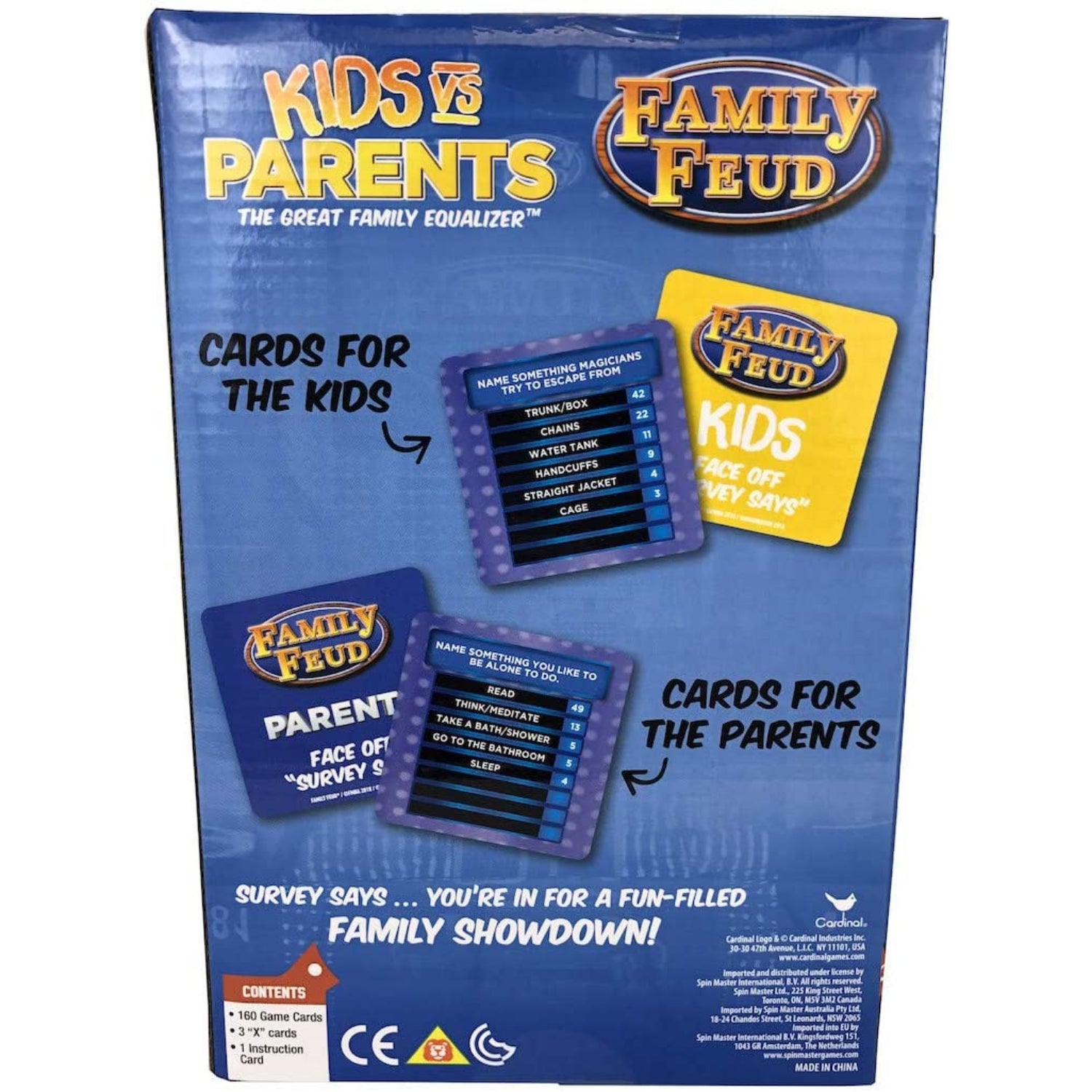 UPD Inc Family Feud Kid's vs Parents - The Great Family Equalizer Game - 2 - 4 Players Ages 8 and Up