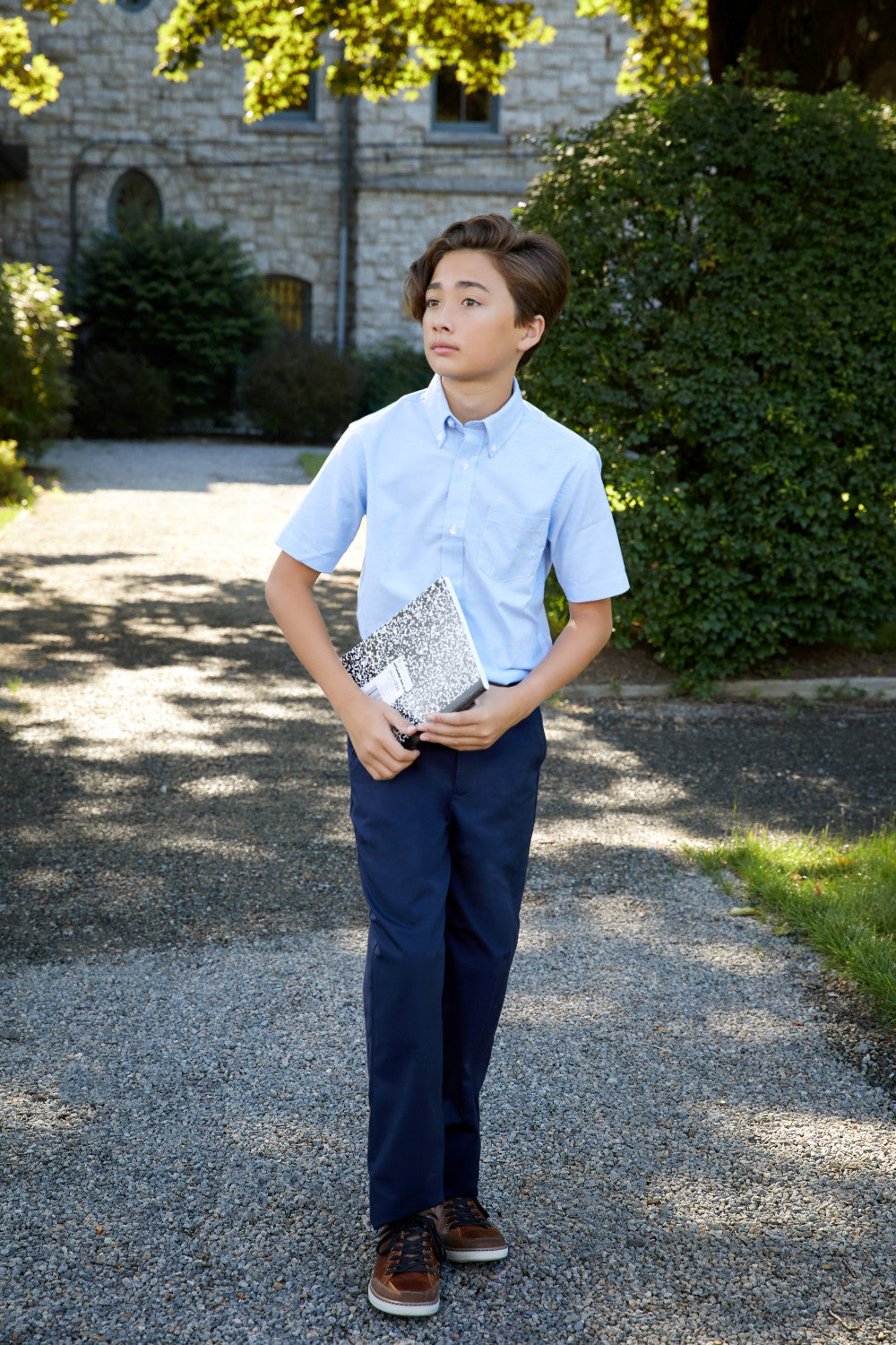 French Toast Boys 8-20 Short Sleeve Oxford Shirt