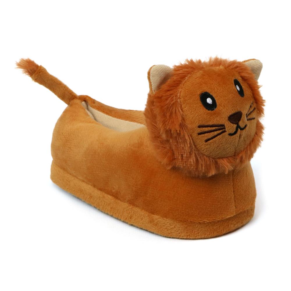 Zac & Evan Boys 2T-4T Animal Plush Slipper