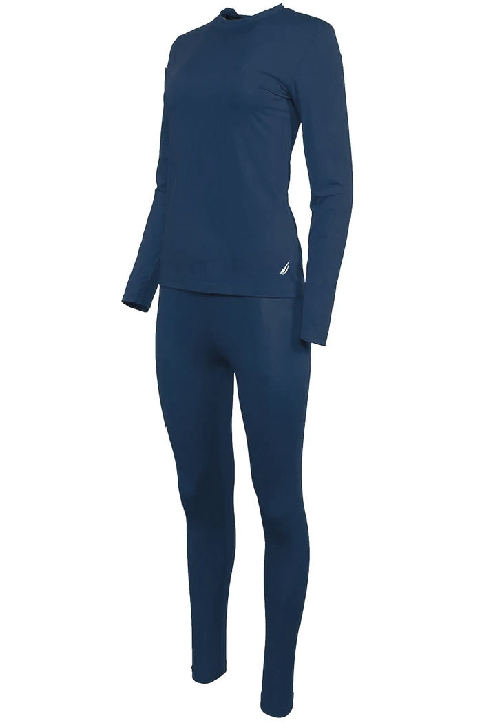 Nautica Womens Long Sleeve Thermal Base Layer Set