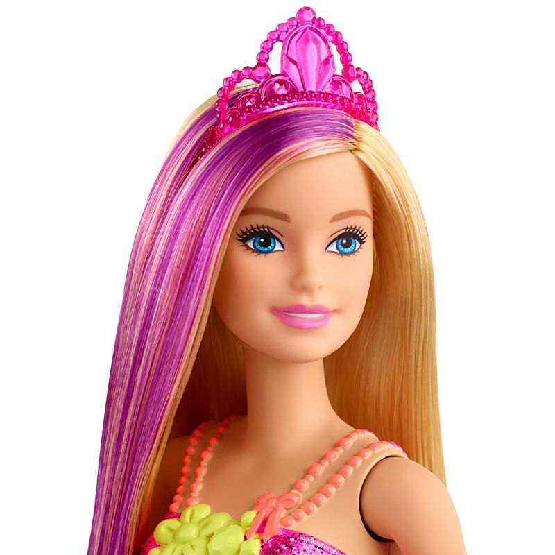 Mattel Barbie Dreamtopia Princess Doll, 12-inch, Blonde with Purple Hairstreak