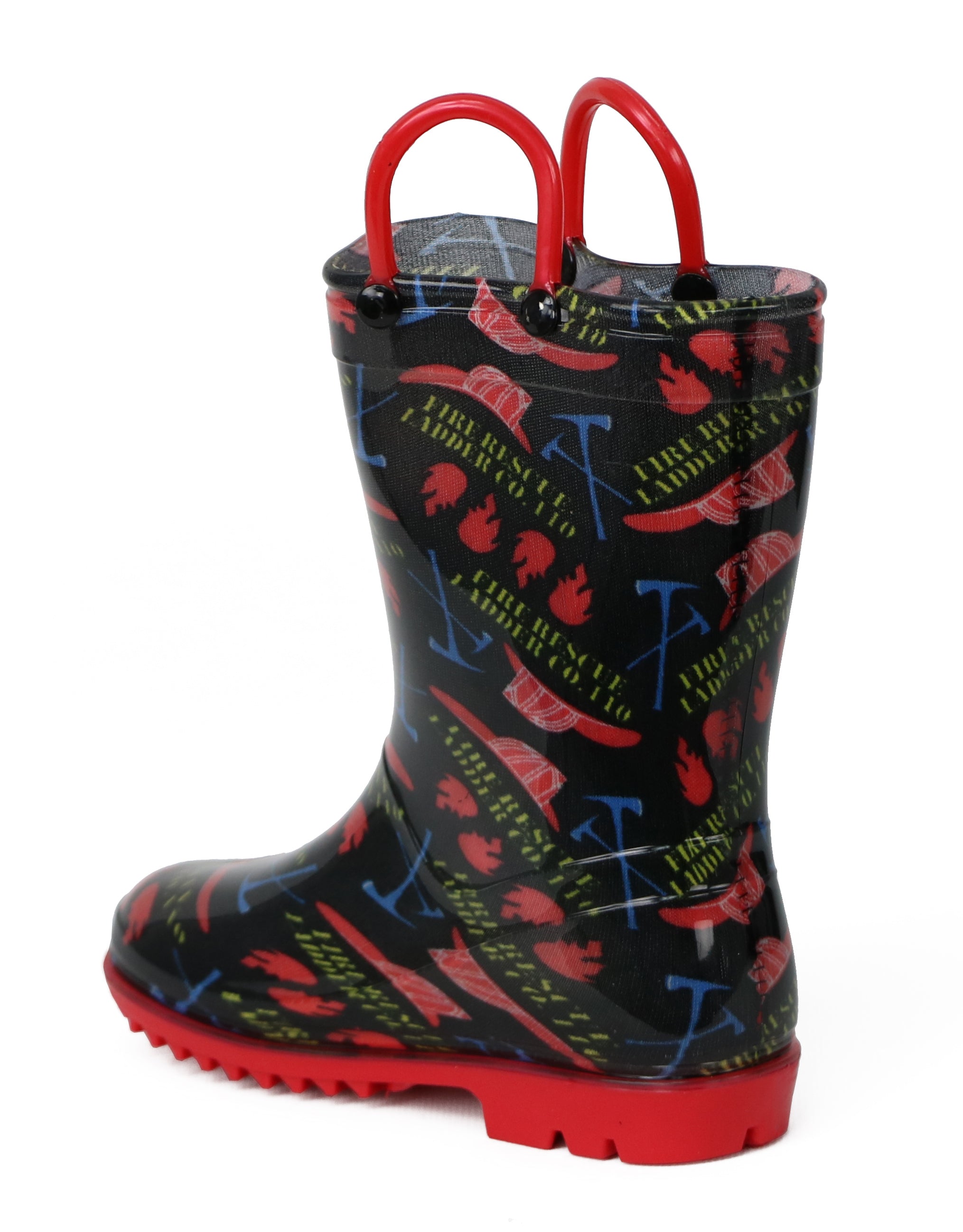 Lilly Of New York Boys 11-3 Fireman Rain Boot