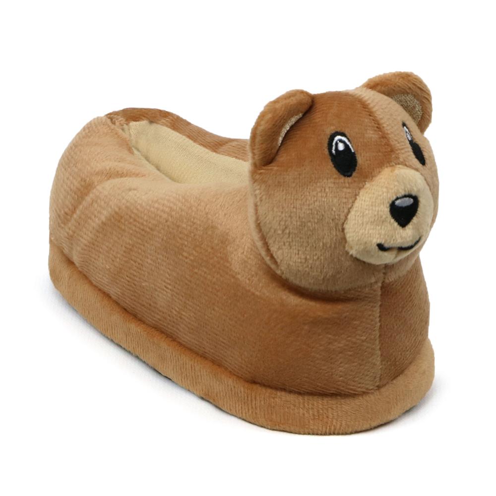 Zac & Evan Boys 2T-4T Animal Plush Slipper