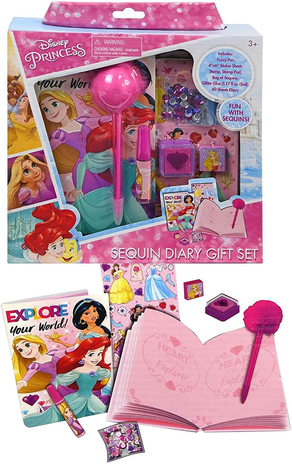 Disney Sequin Diary Gift Set