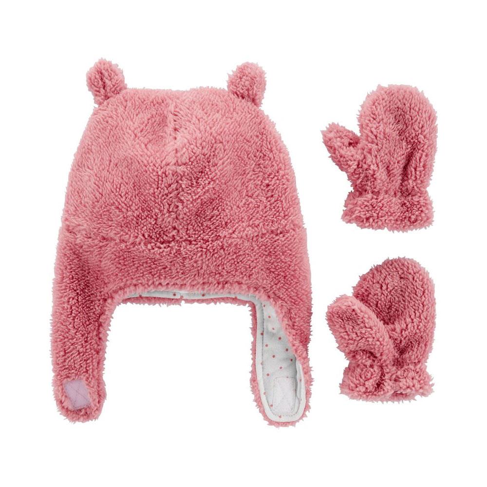 Carters Sherpa Hat Mitten Set