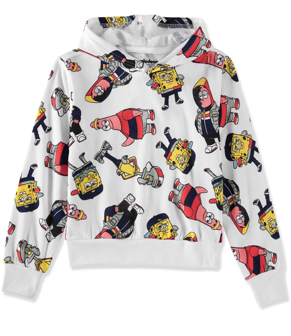 Nickelodeon Boys 4-20 Spongebob Squarepants All Over Print Pullover Hoodie