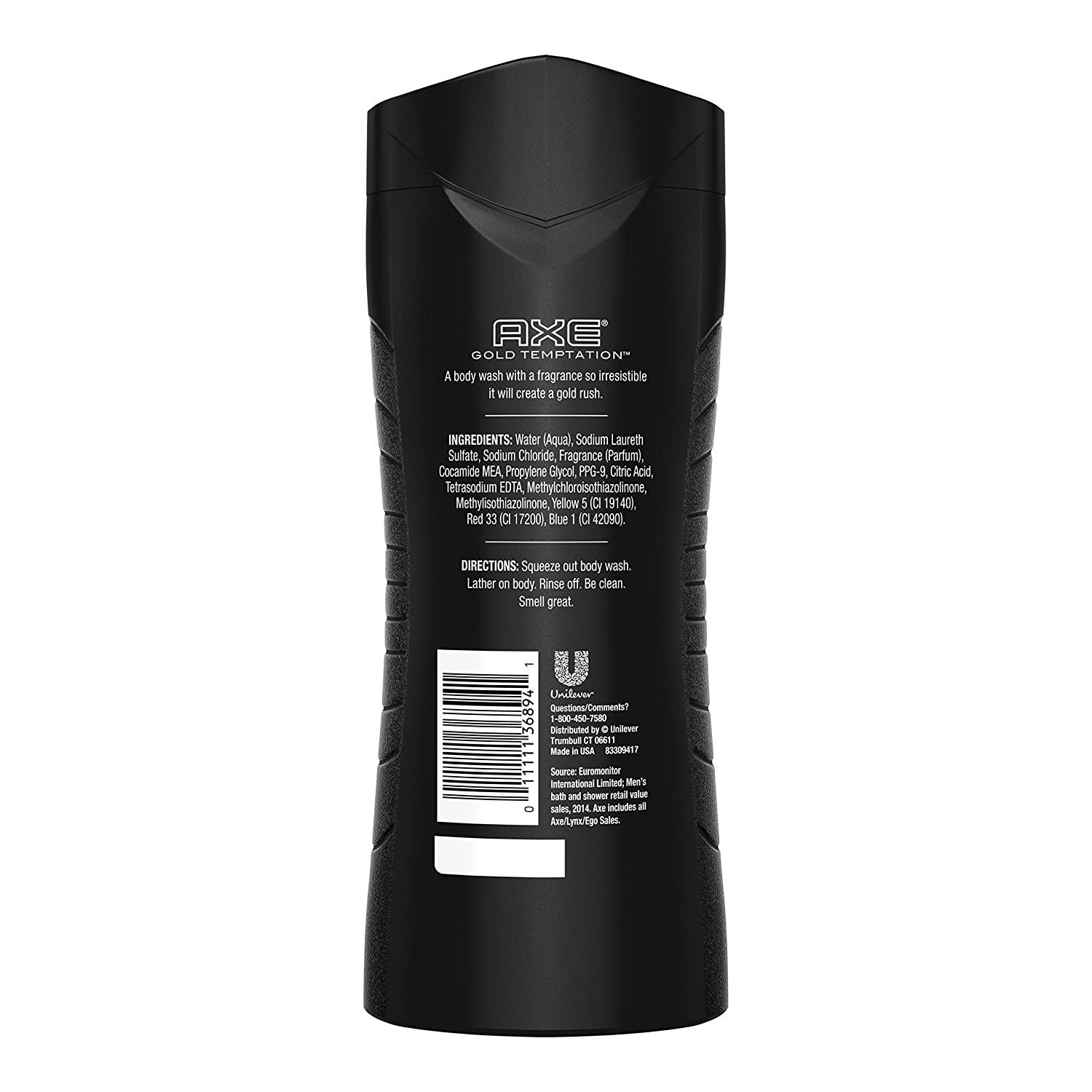 Axe Body Wash for Men, Gold Temptation, 16 oz