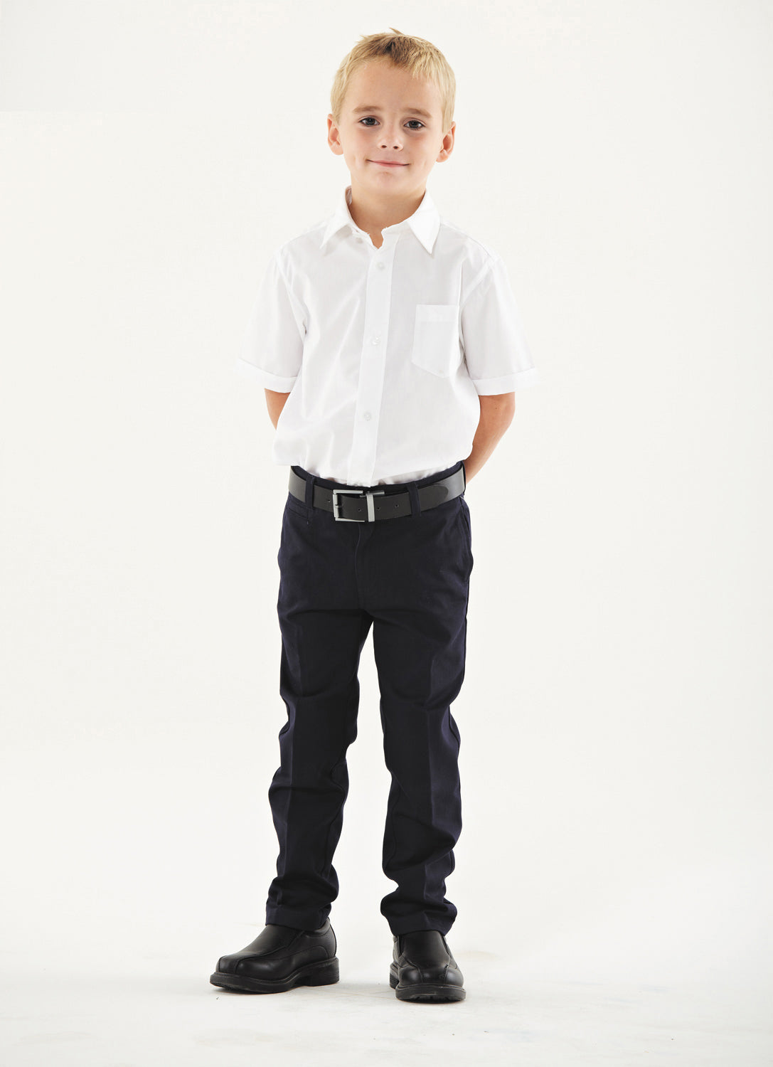 Galaxy Boys 4-7 Flat Front School Uniform Pants