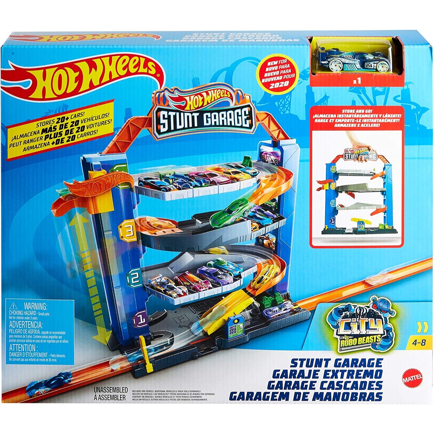 Mattel Hot Wheels City Stunt Garage Play Set