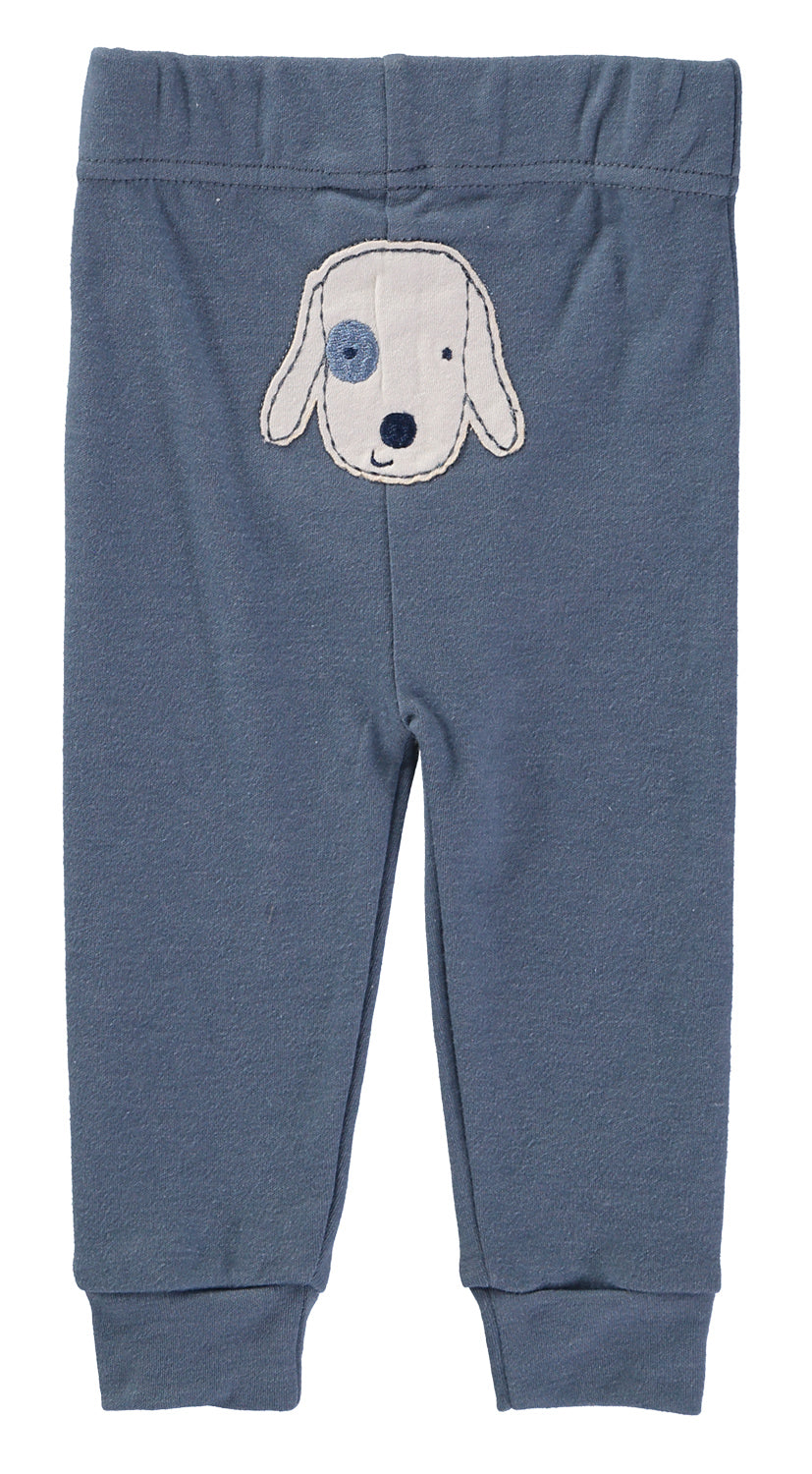 Bon Bebe Baby Boys 0-9 Months Puppy Bodysuit Pant Set with Hat