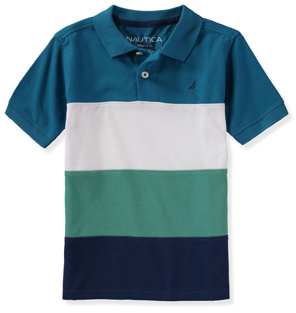 Nautica Boys 4-7 Short Sleeve Stripe Polo