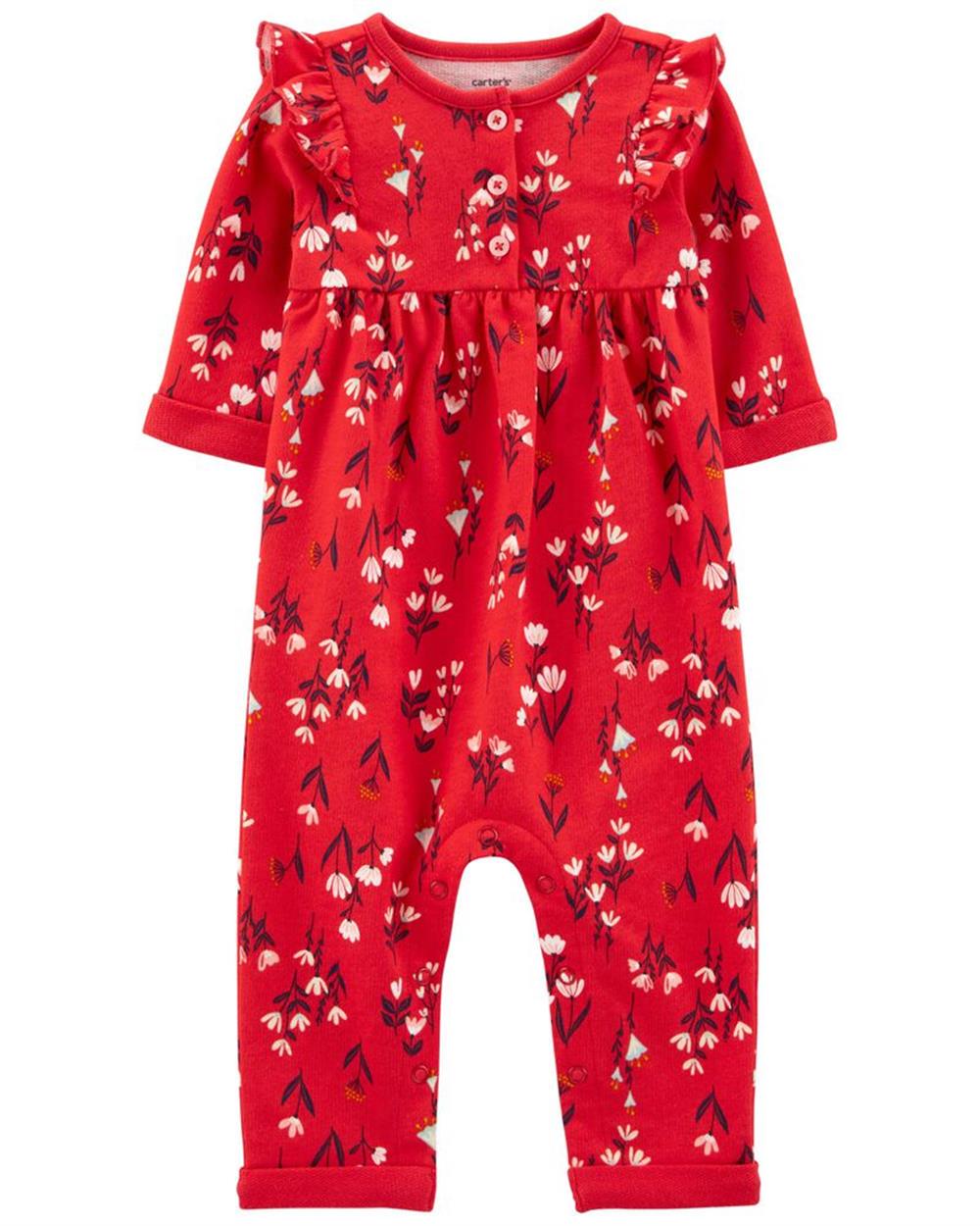 Carters Floral Jersey Jumpsuit