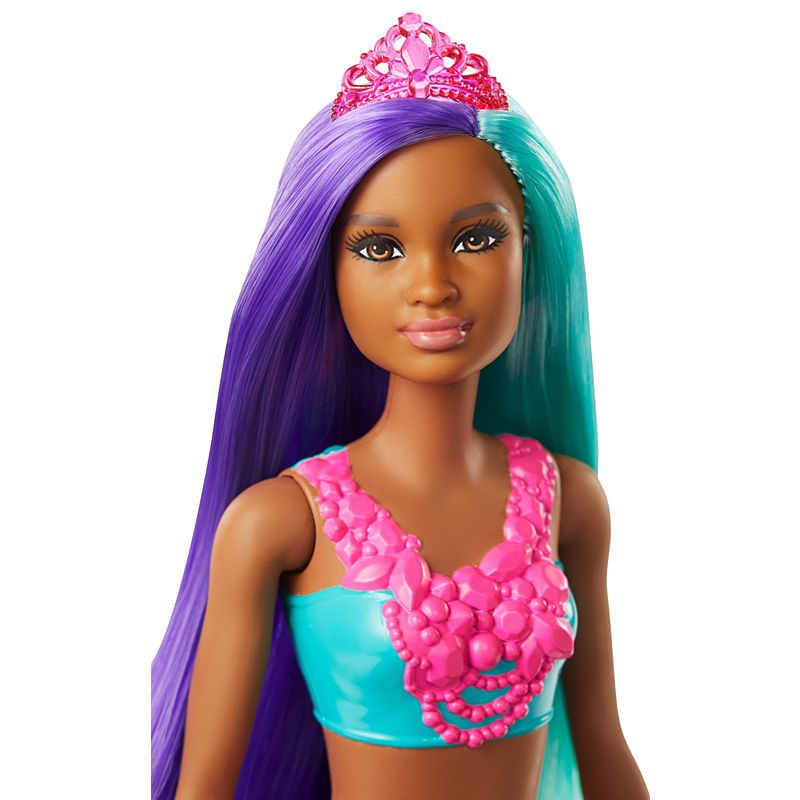 Mattel Barbie Dreamtopia Mermaid Doll, 12-inch, Teal and Purple Hair