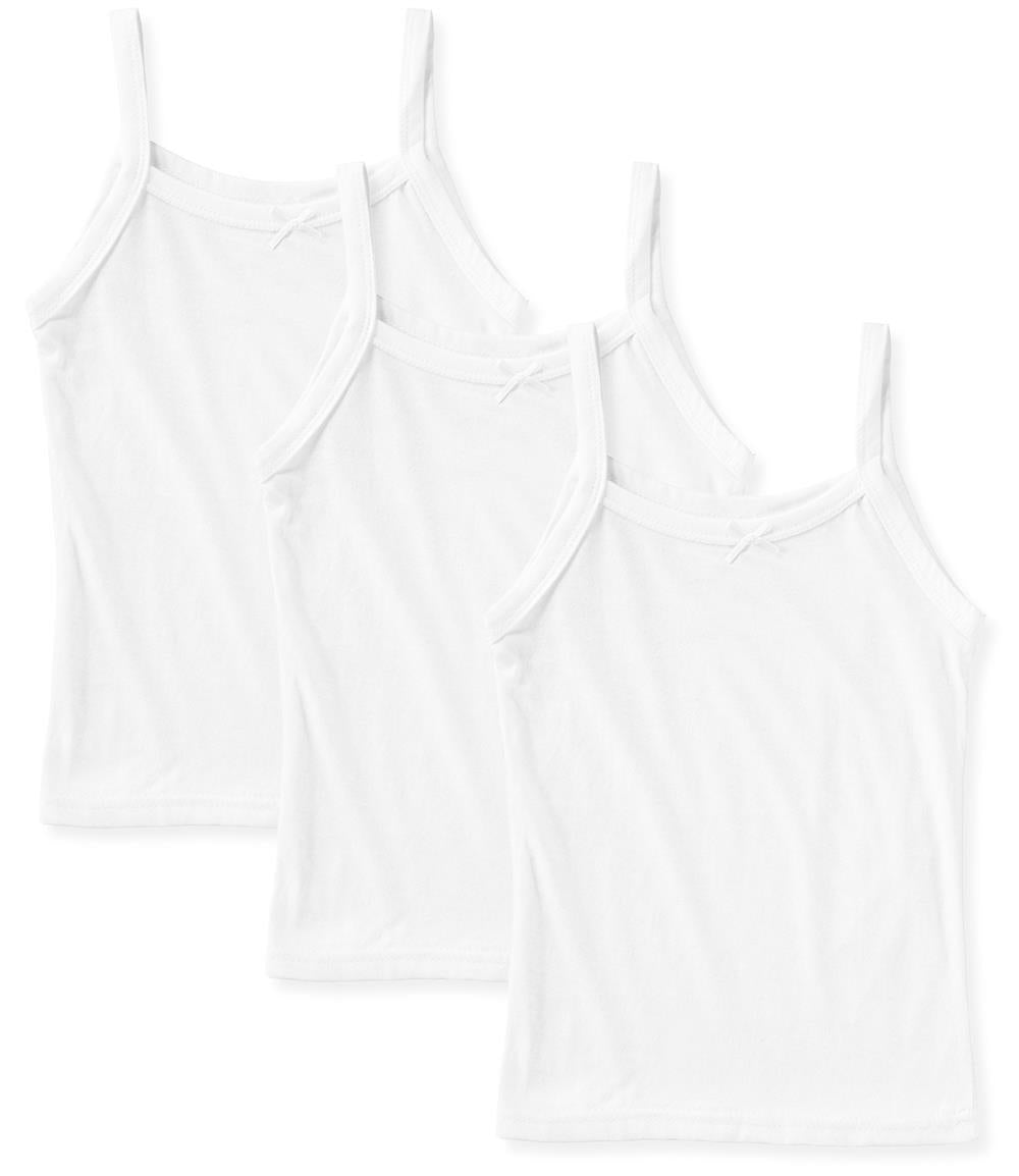 Chloe B. Girls 2-20 Cotton Camisoles, 3-Pack