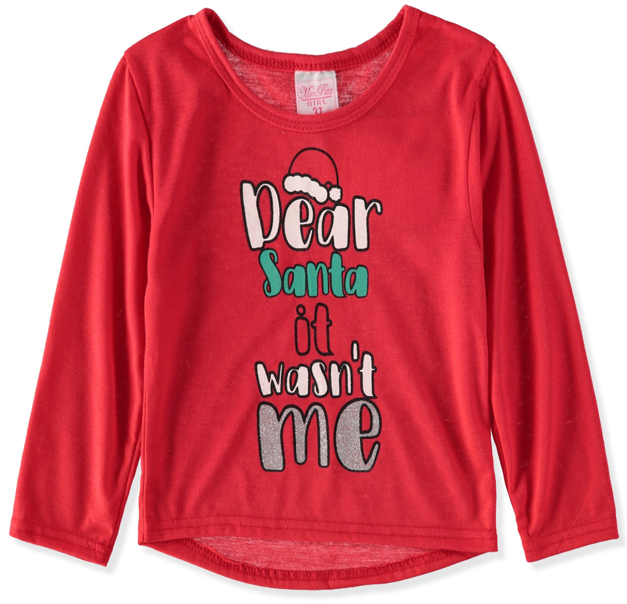 Sweet N Sassy Girls 4-6X Santa Pajama Set