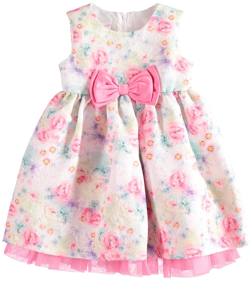 Bonnie Jean Girls 12-24 Months Floral Bow Dress