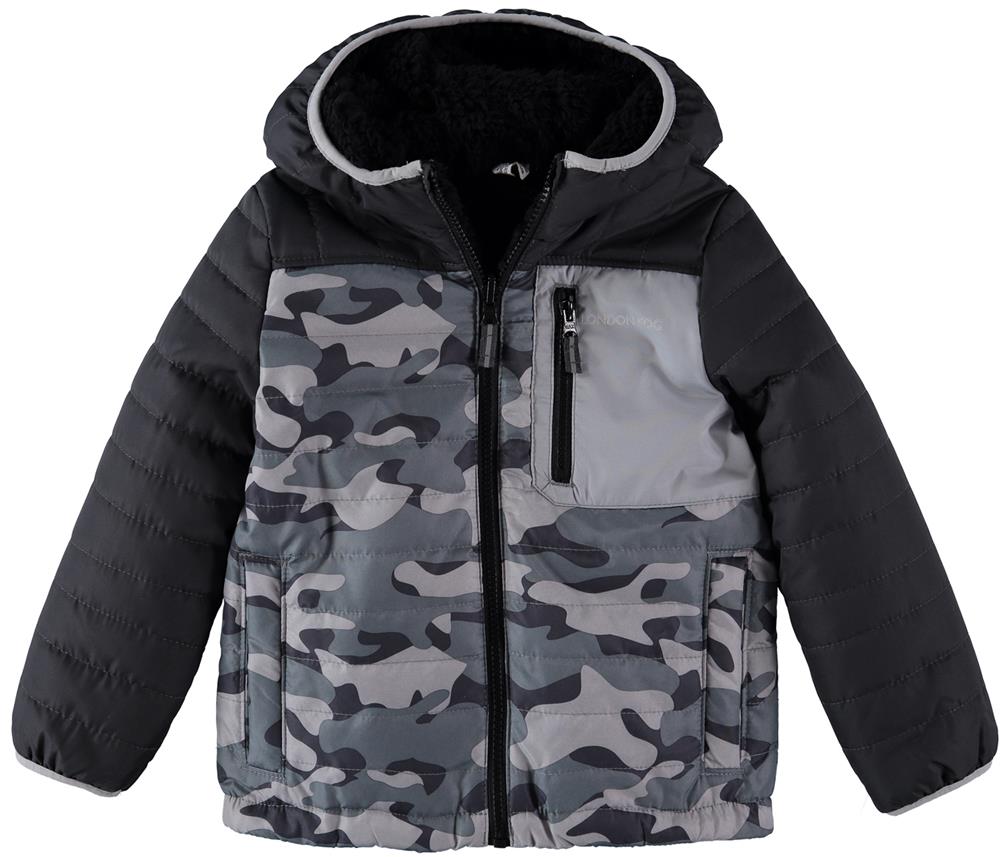 London Fog Boys 2T-4T Reversible Camo Jacket