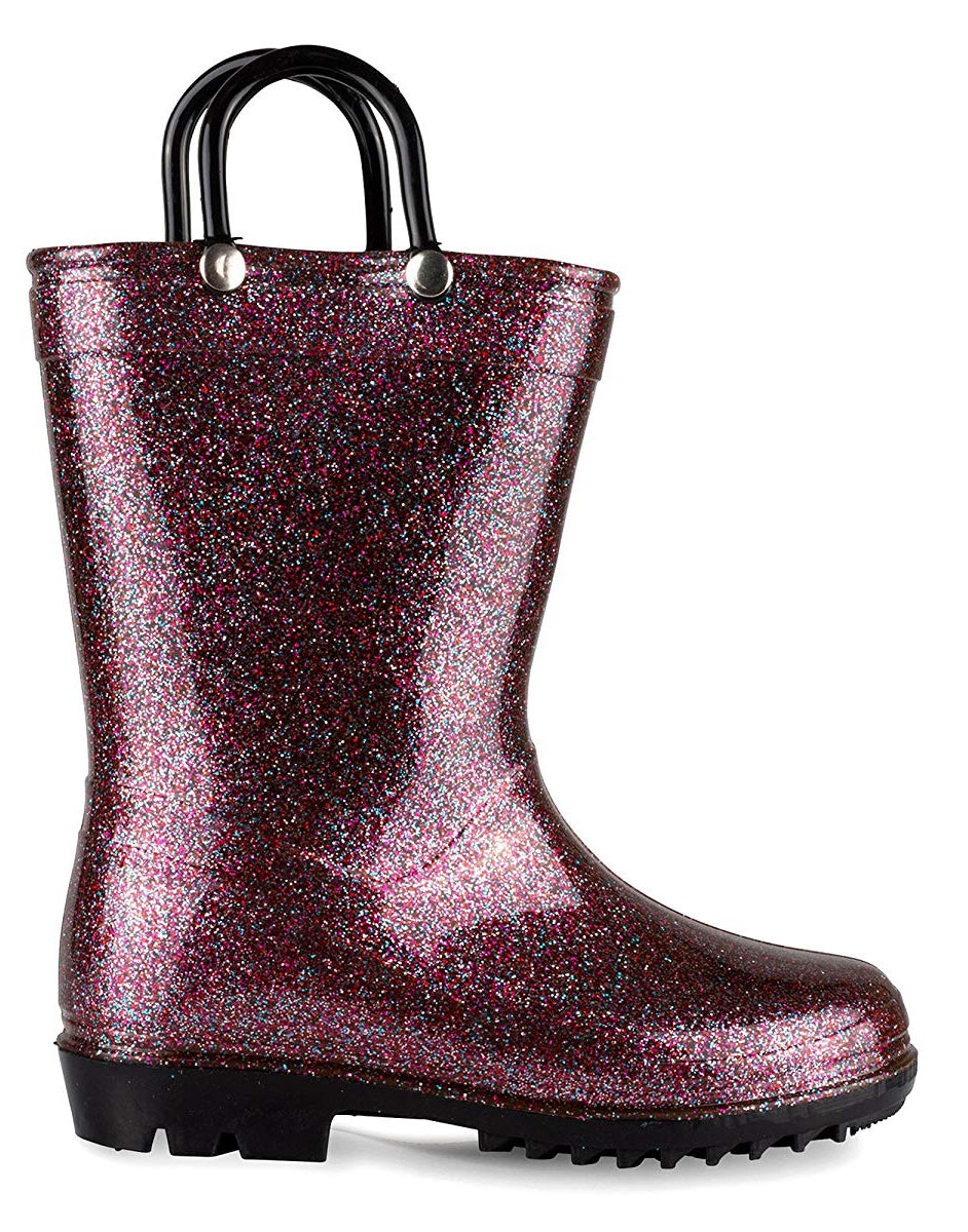 Lilly Of New York Girls 5-10 Toddler Glitter Rainboot